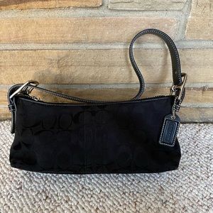 Coach Black Logo Small Shoulder Bag